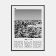 Gaziantep Travel B&W Poster