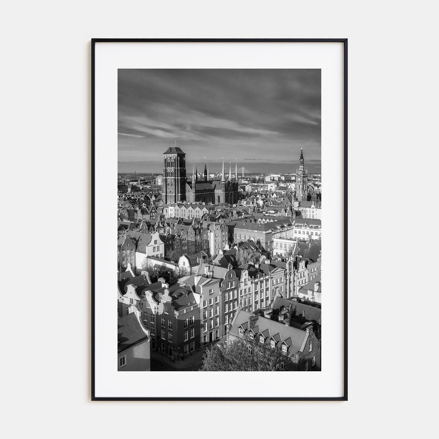 Gdańsk Photo B&W Poster