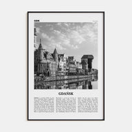 Gdańsk Travel B&W No 1 Poster