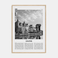 Gdańsk Travel B&W No 1 Poster