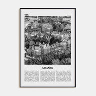 Gdańsk Travel B&W No 2 Poster