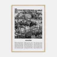 Gdańsk Travel B&W No 2 Poster
