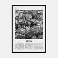 Gdańsk Travel B&W No 2 Poster