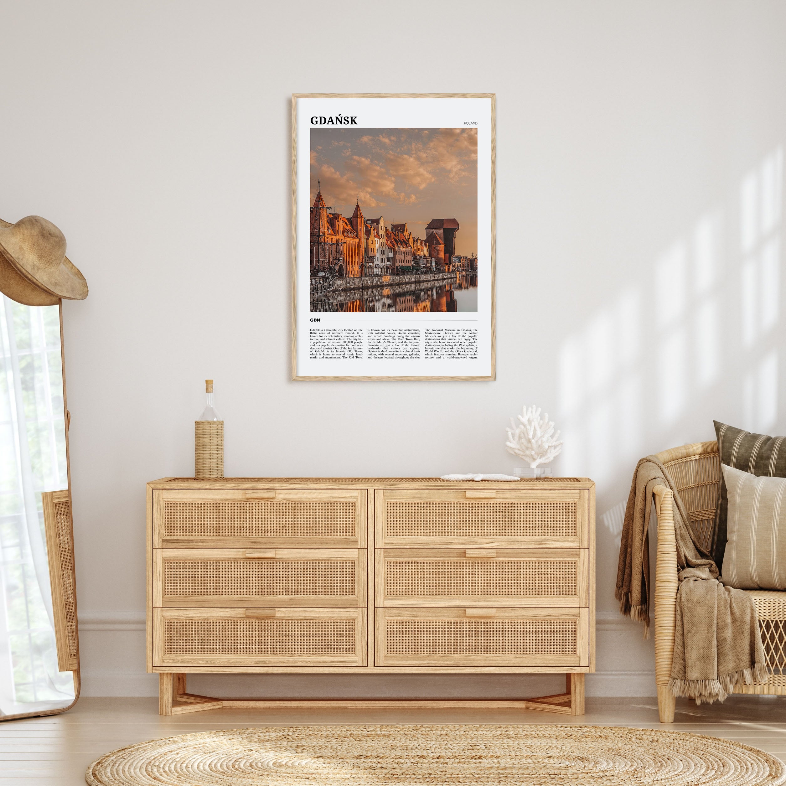 Gdańsk Travel Color Poster