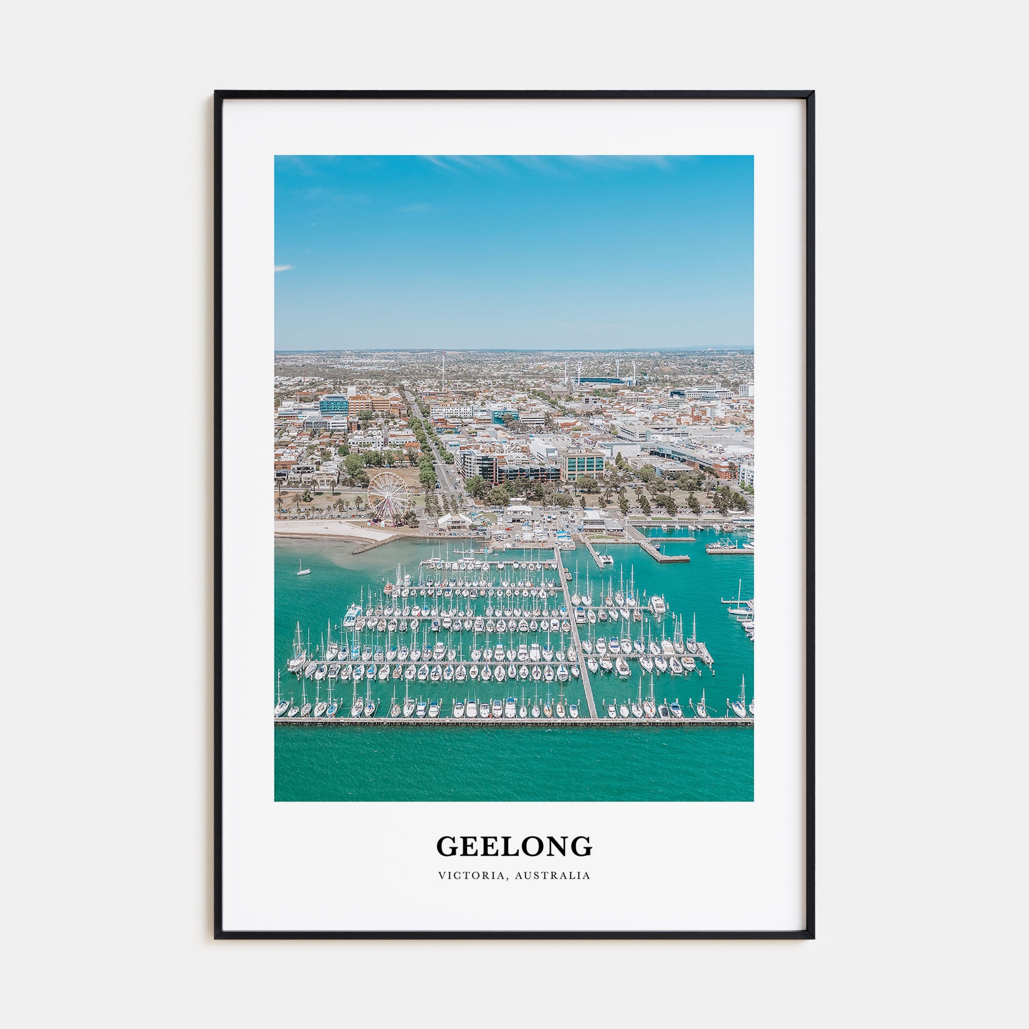 Geelong Portrait Color Poster