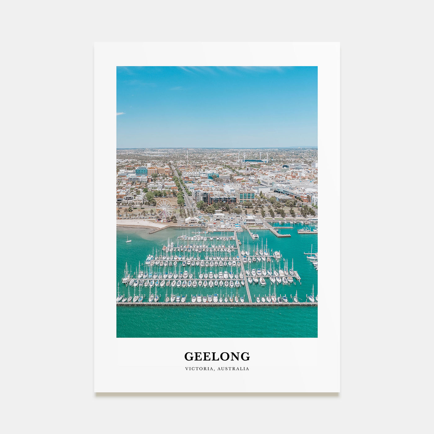 Geelong Portrait Color Poster