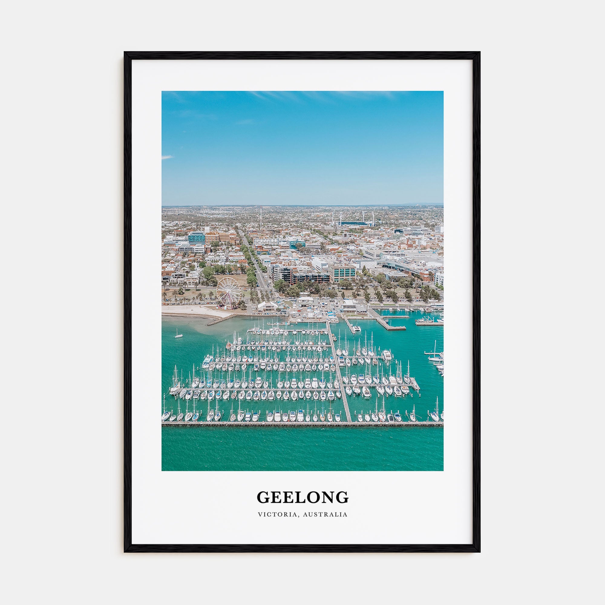 Geelong Portrait Color Poster