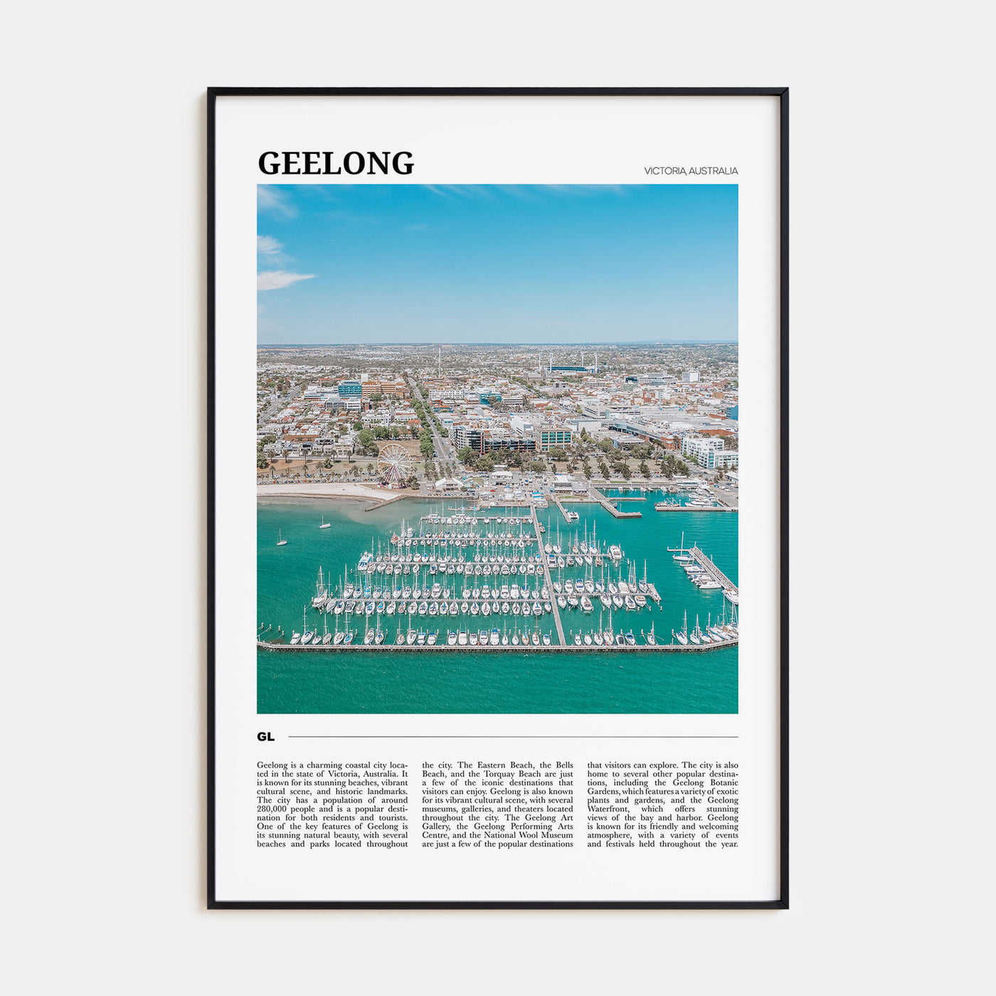 Geelong Travel Color Poster