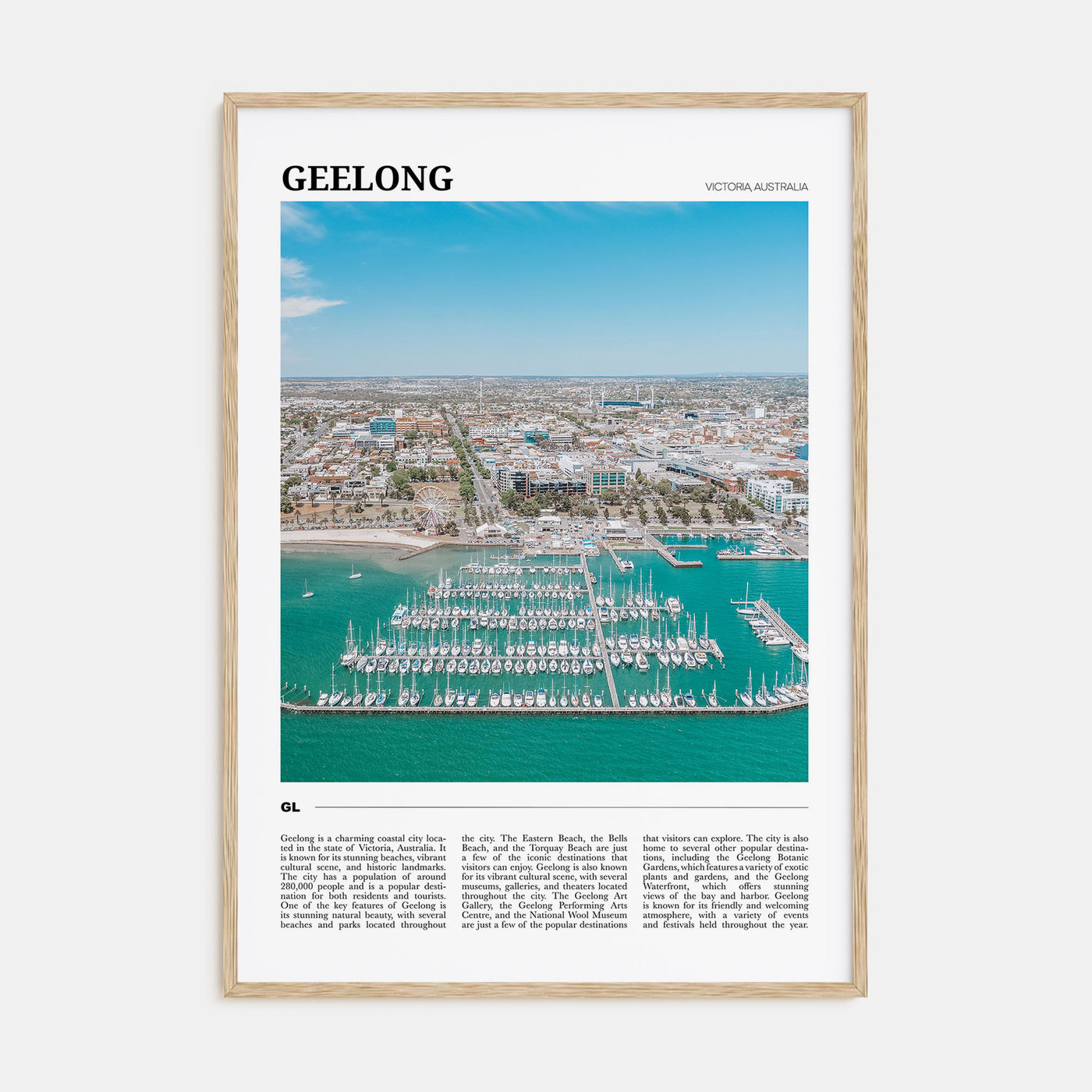 Geelong Travel Color Poster