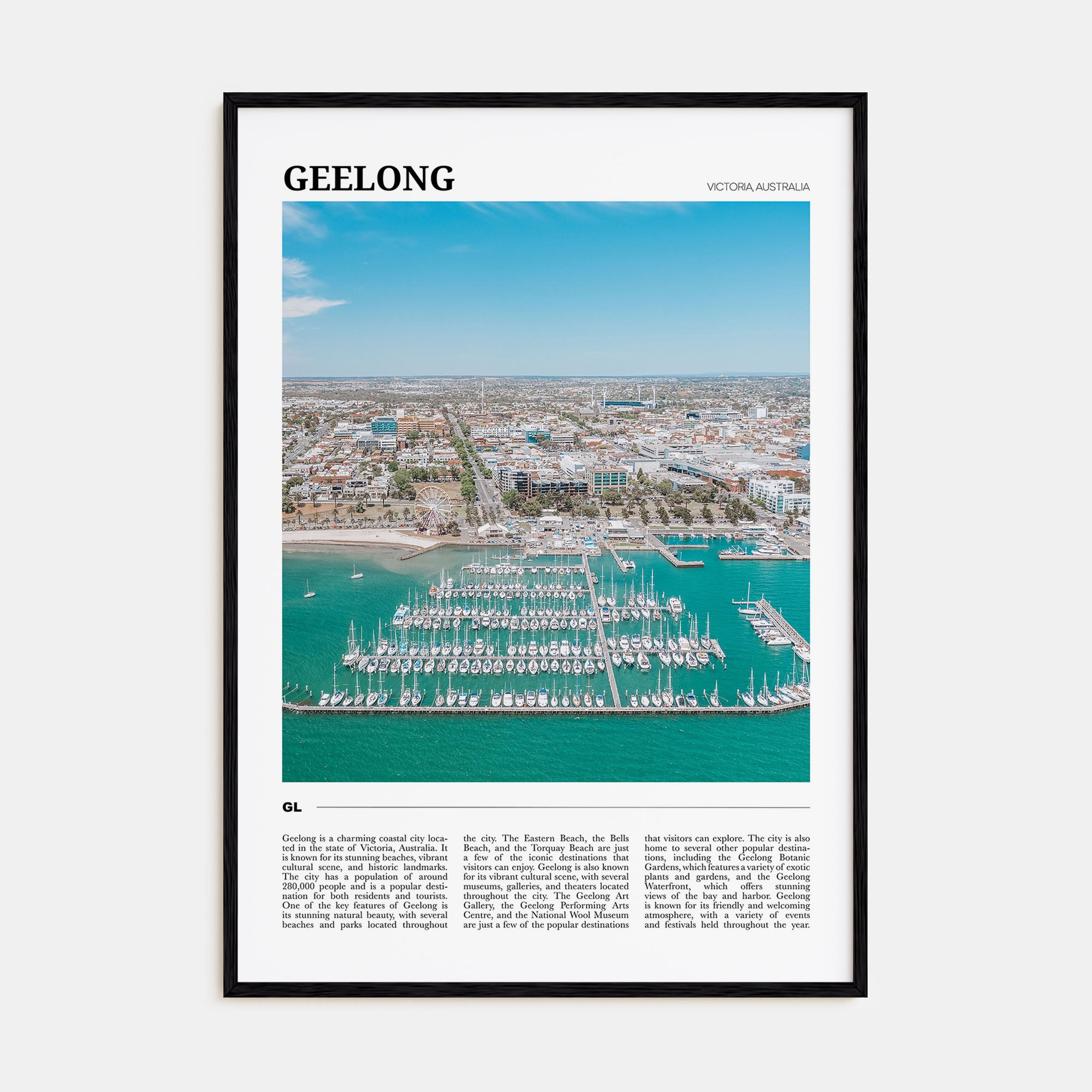 Geelong Travel Color Poster