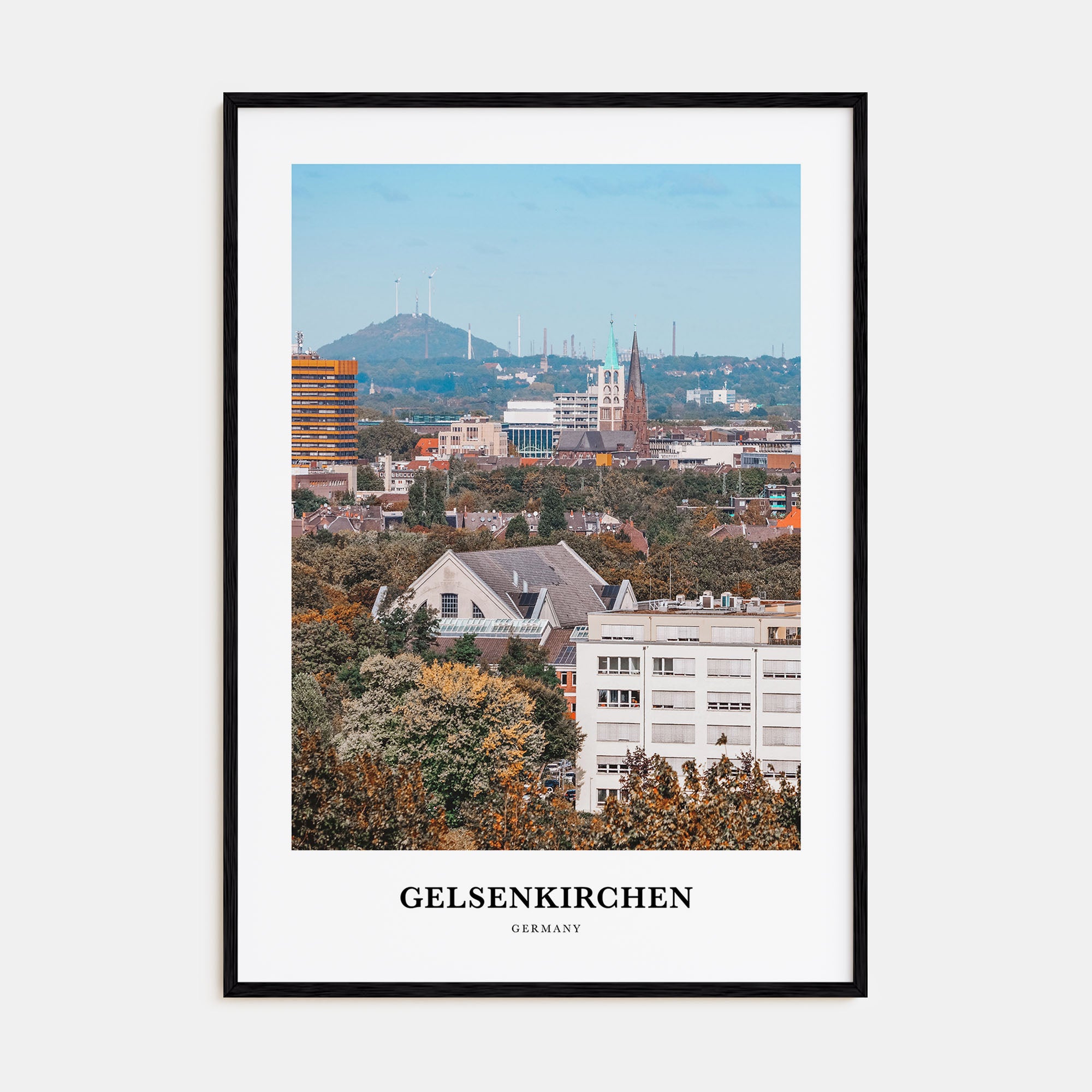 Gelsenkirchen Portrait Color Poster