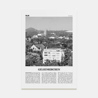 Gelsenkirchen Travel B&W Poster