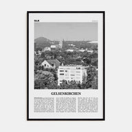 Gelsenkirchen Travel B&W Poster