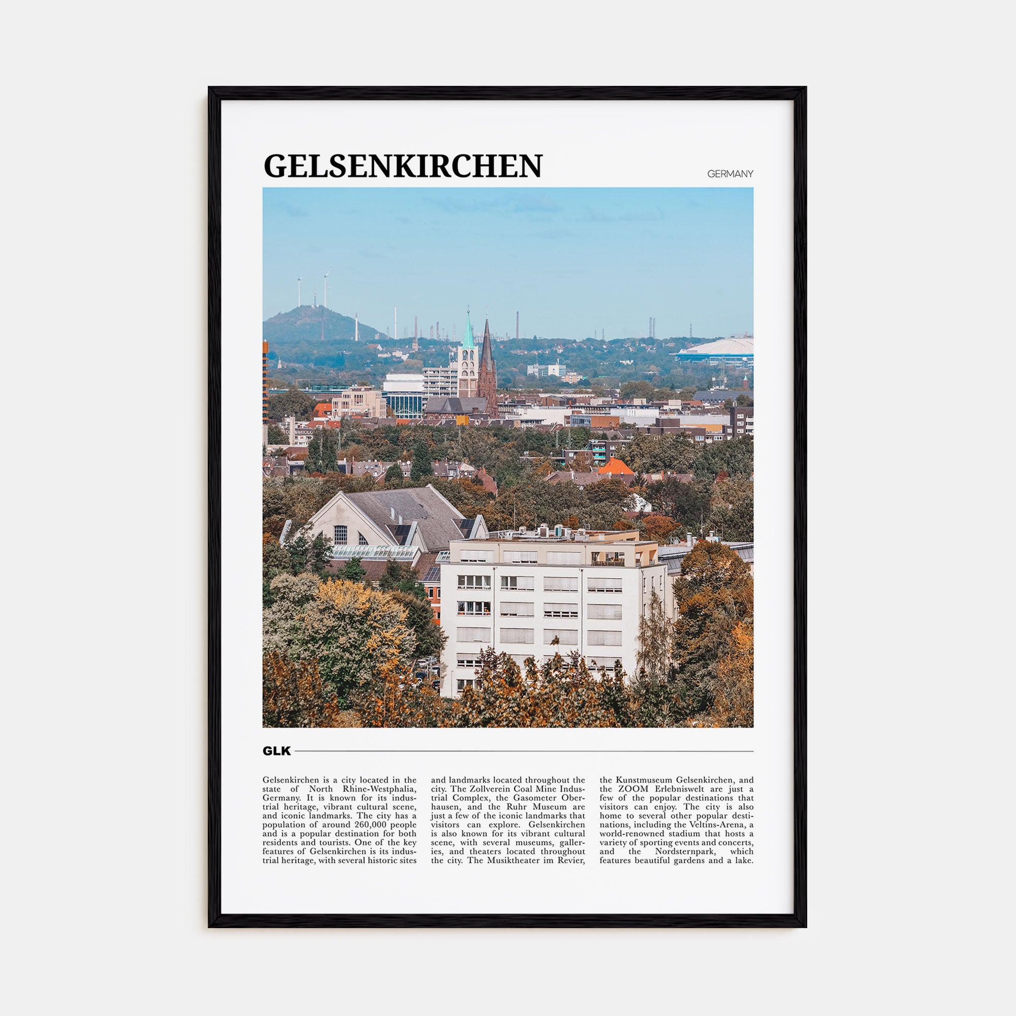 Gelsenkirchen Travel Color Poster