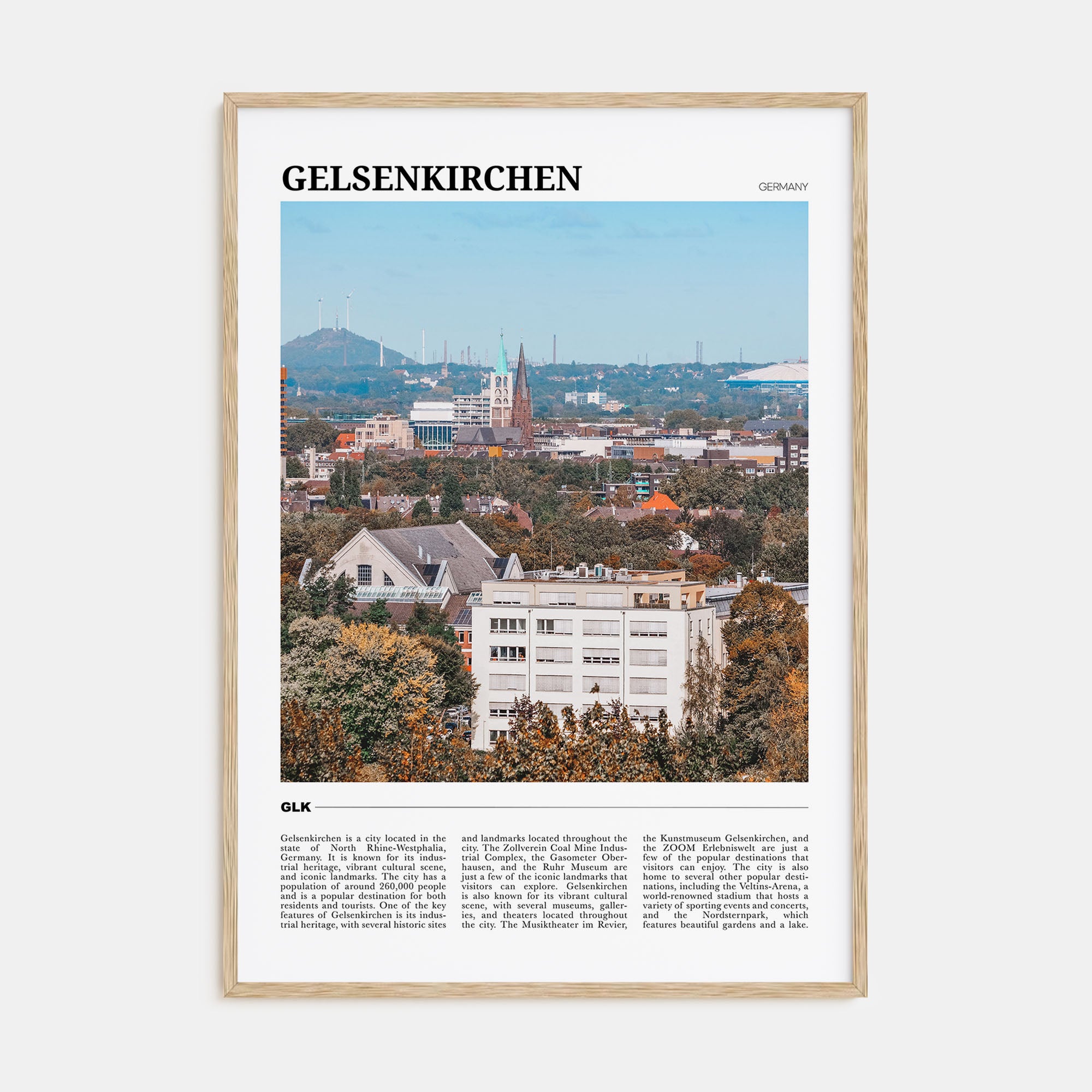 Gelsenkirchen Travel Color Poster