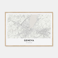Geneva Map Landscape Poster