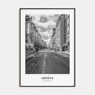 Geneva Portrait B&W Poster