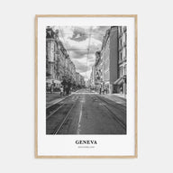 Geneva Portrait B&W Poster