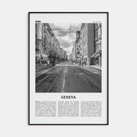 Geneva Travel B&W Poster
