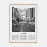 Geneva Travel B&W Poster