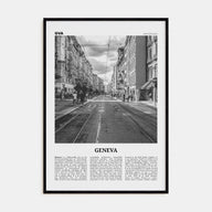Geneva Travel B&W Poster