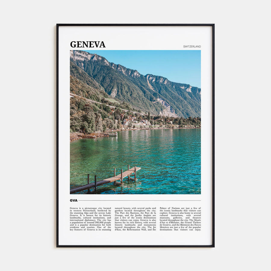 Geneva Travel Color Poster