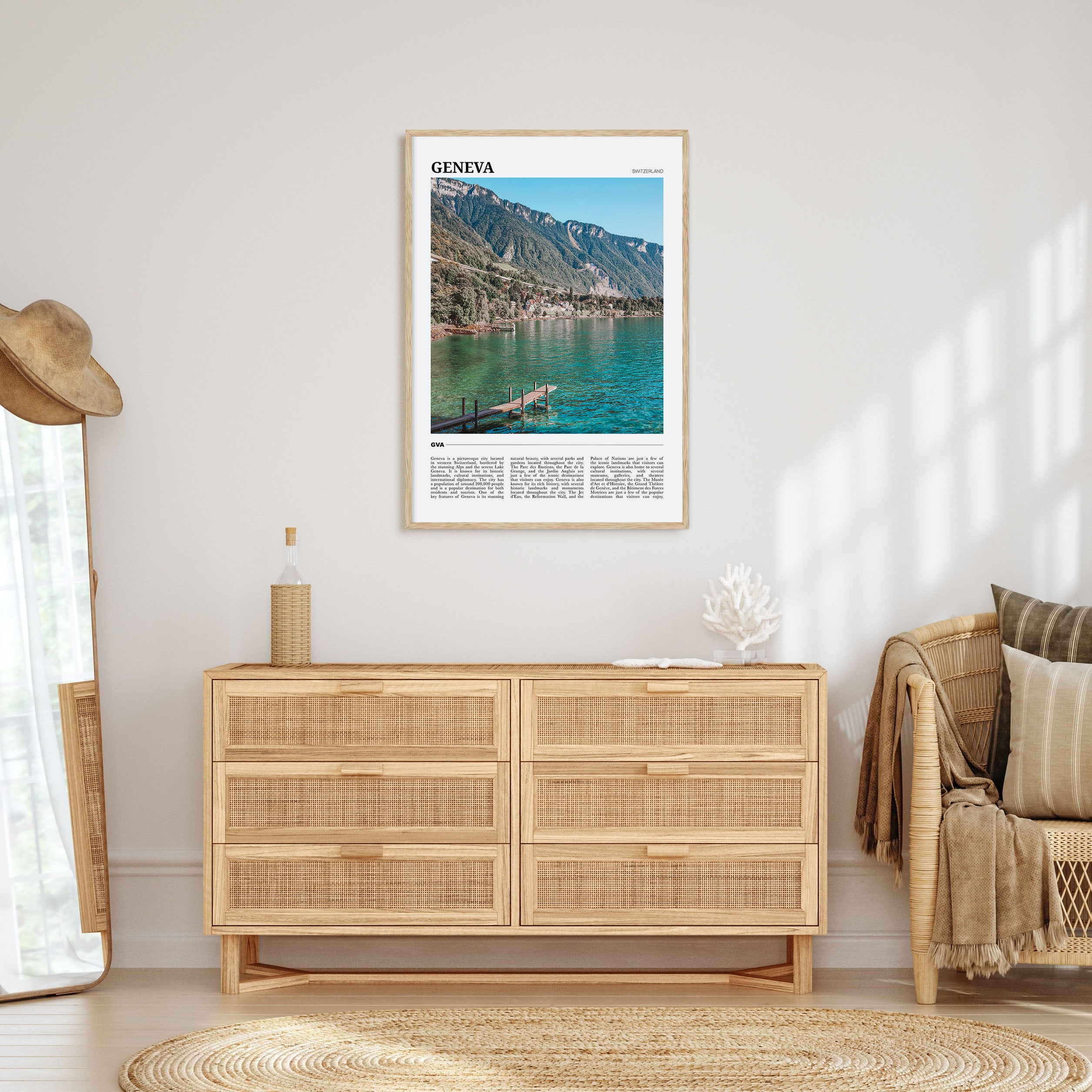 Geneva Travel Color Poster