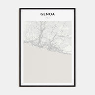 Genoa Map Portrait Poster