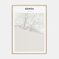 Genoa Map Portrait Poster