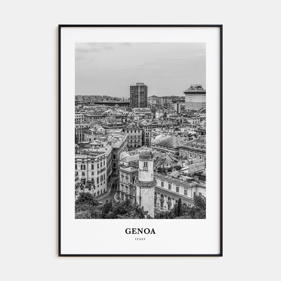 Genoa Portrait B&W Poster