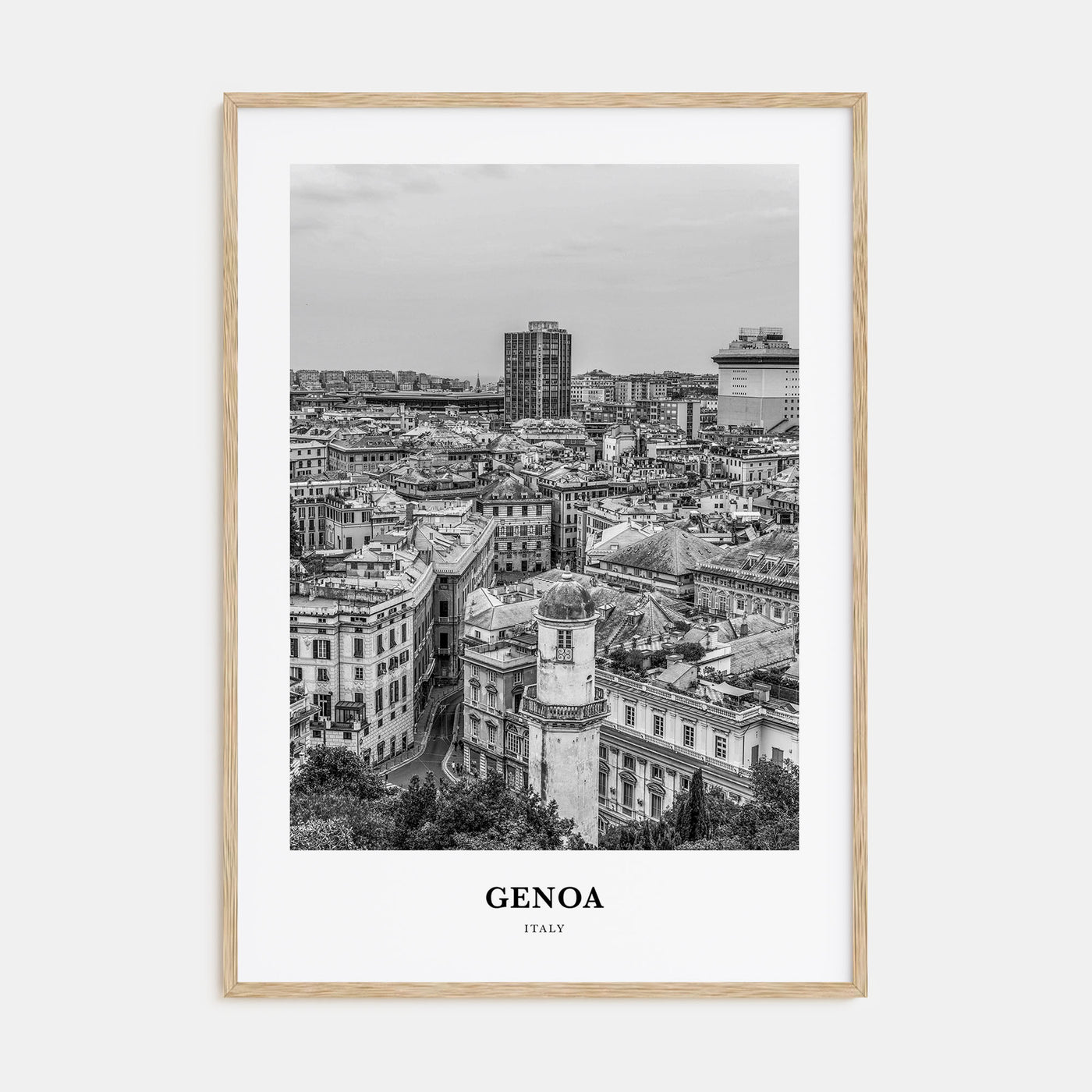 Genoa Portrait B&W Poster