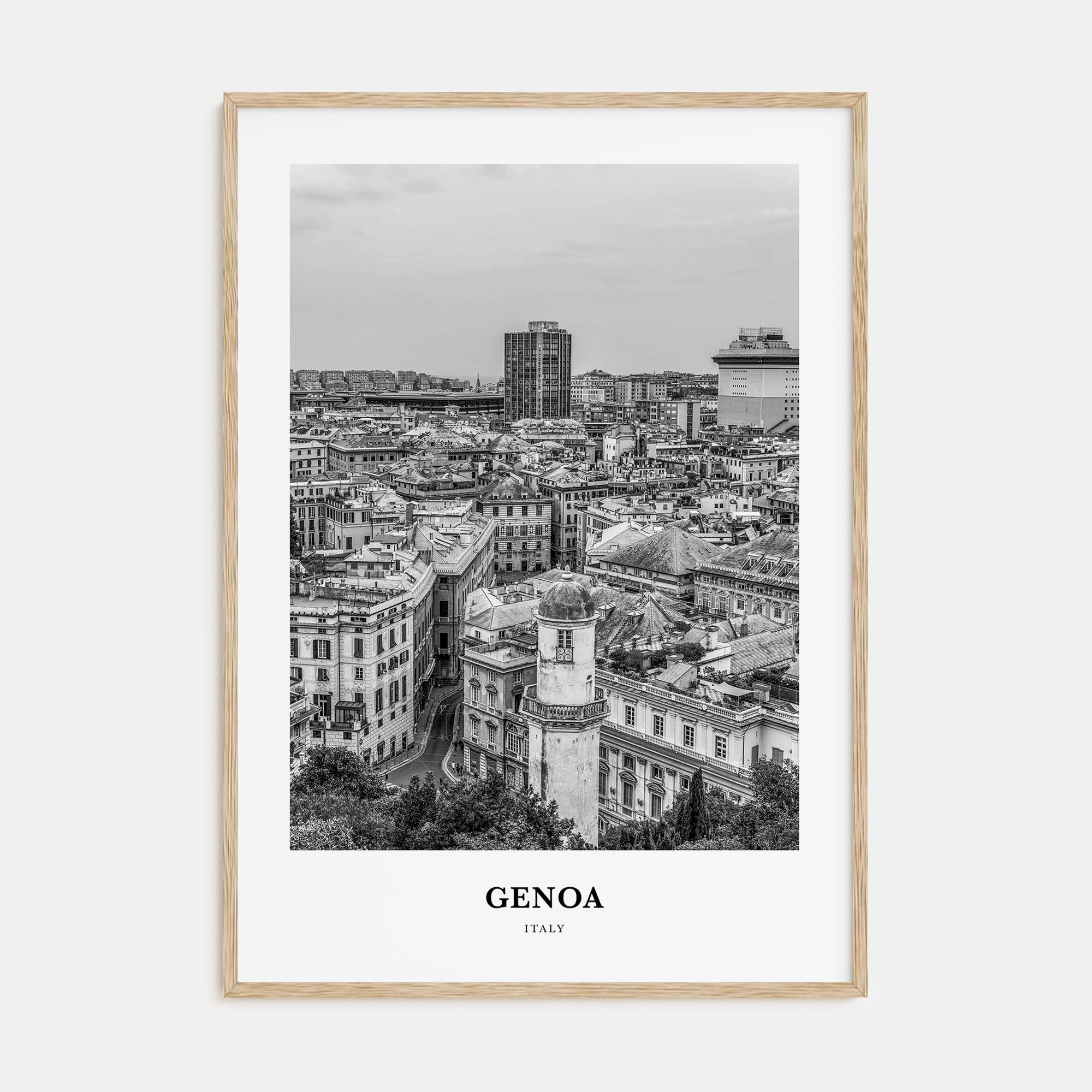 Genoa Portrait B&W Poster
