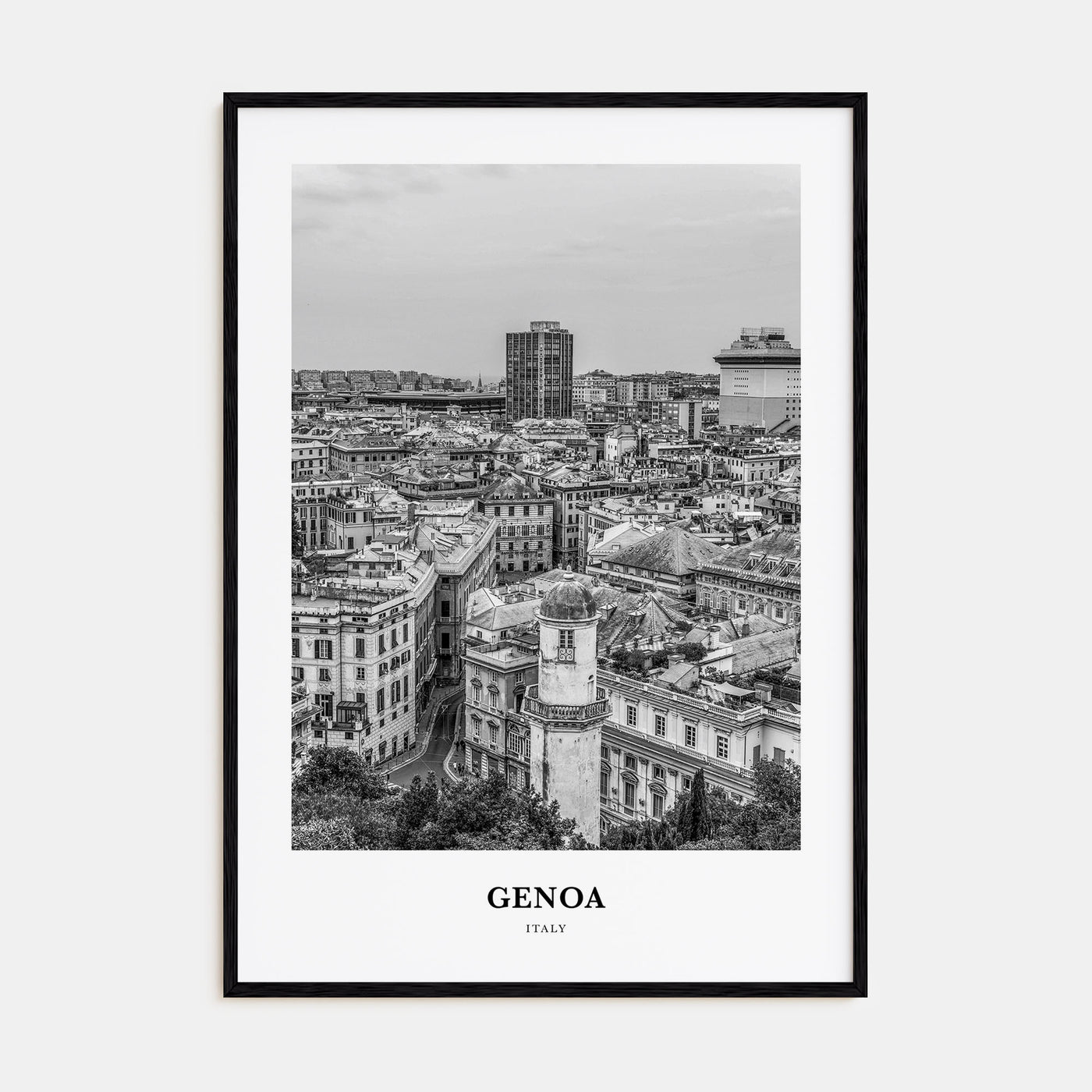Genoa Portrait B&W Poster