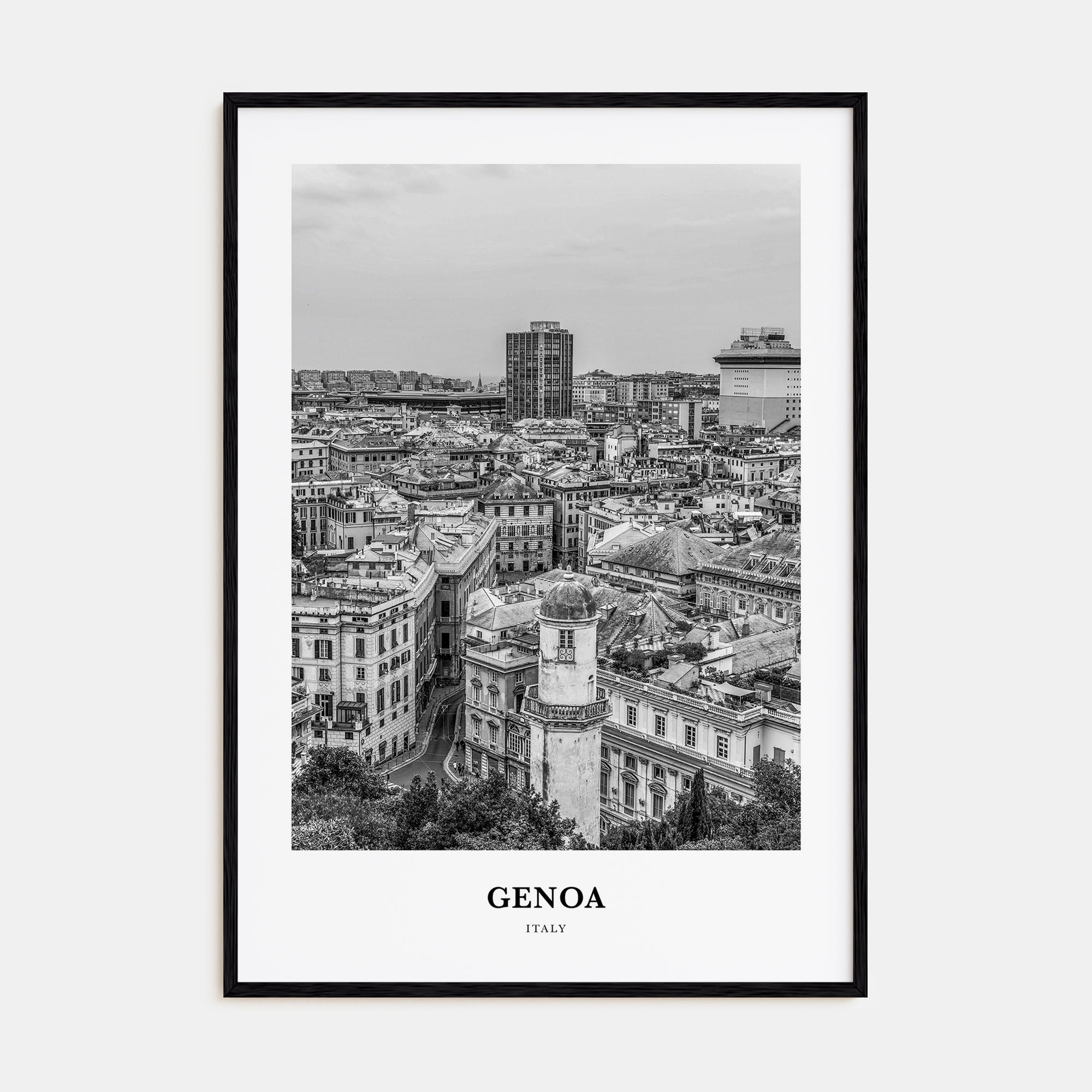 Genoa Portrait B&W Poster