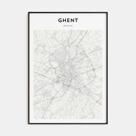 Gent Map Portrait Poster