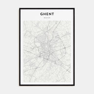 Gent Map Portrait Poster
