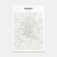 Gent Map Portrait Poster