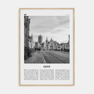 Gent Travel B&W Poster