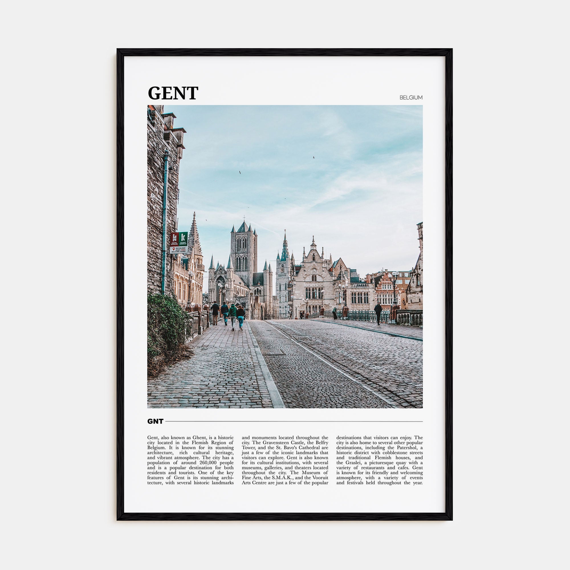 Gent Travel Color Poster