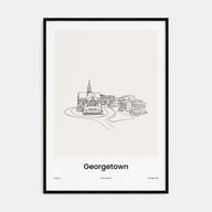 Georgetown, Guyana Drawn Poster