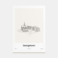 Georgetown, Guyana Drawn Poster