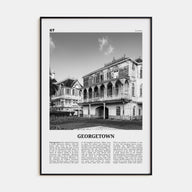 Georgetown, Guyana Travel B&W Poster