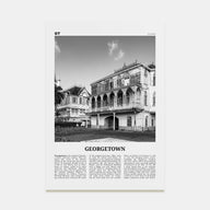 Georgetown, Guyana Travel B&W Poster