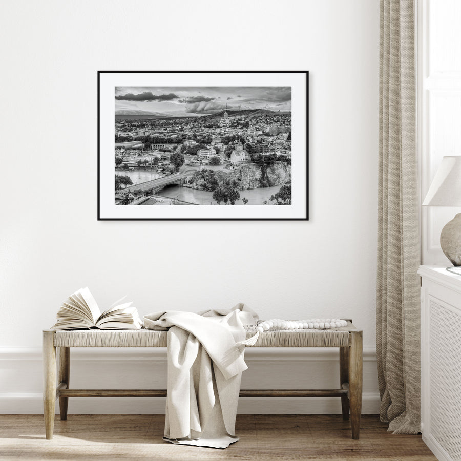 Georgia (Country) Landscape B&W Poster