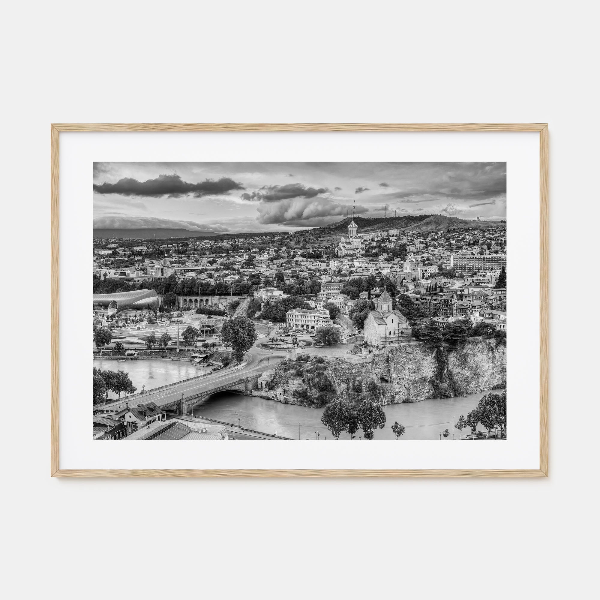Georgia (Country) Landscape B&W Poster