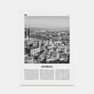 Georgia (Country) Travel B&W Poster