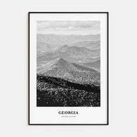 Georgia, United States Portrait B&W Poster