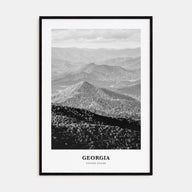 Georgia, United States Portrait B&W Poster