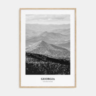 Georgia, United States Portrait B&W Poster