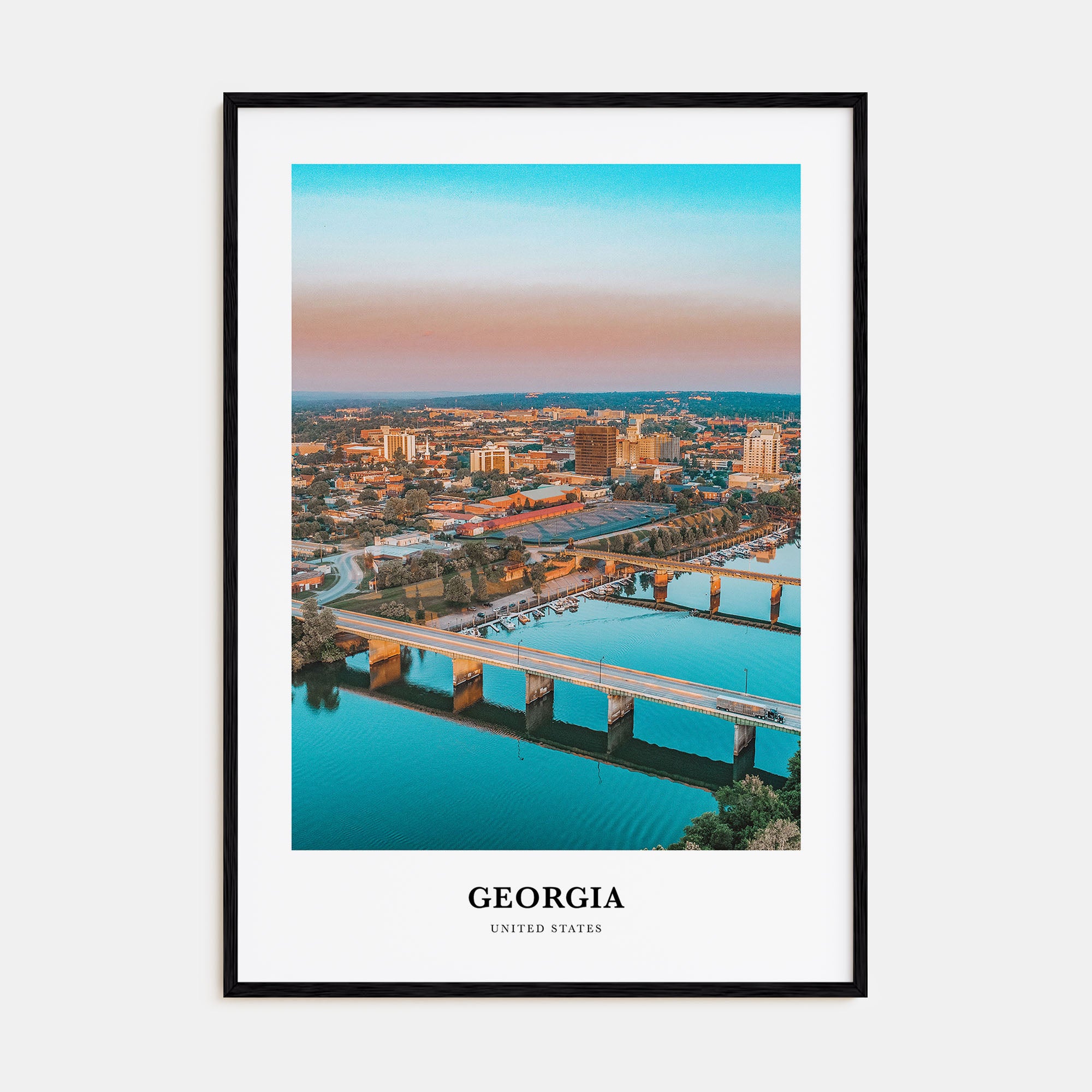 Georgia, United States Portrait Color Poster